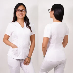 DELANTAL ANTIFLUIDO AZALEA BLANCO-7