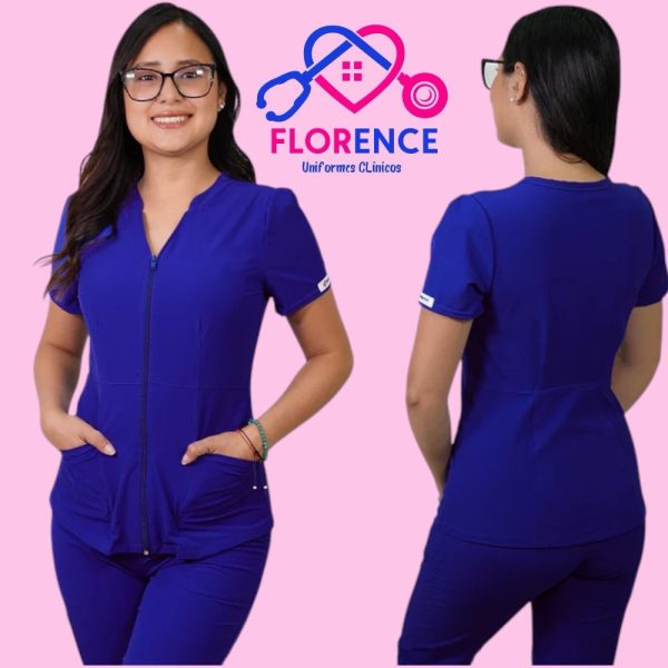 DELANTAL ANTIFLUIDO AZALEA AZUL REY