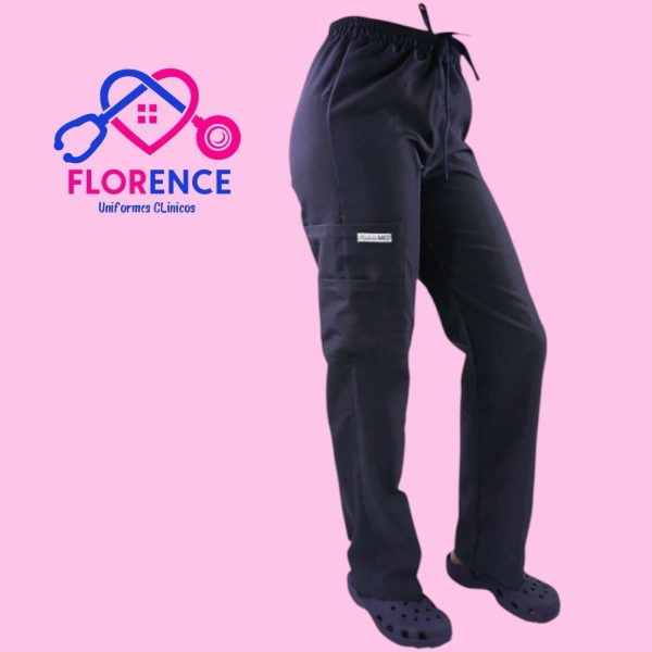 PANTALON TELA POPLIN GRIS ACERO-815-A