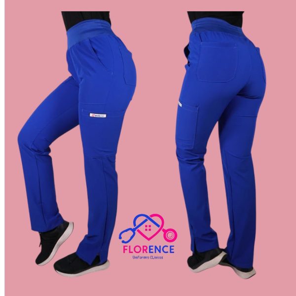 PANTALON ANTIFLUIDO MEDICAL AZUL REY PM