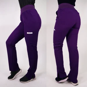 PANTALON ANTIFLUIDO MEDICAL MORADO OSCURO PM
