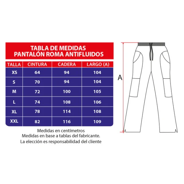 PANTALON ANTIFLUIDO MODELO ROMA, LILA - Imagen 2