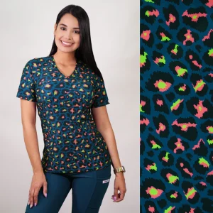 DELANTAL MUJER ELASTICADO ANIMAL PRINT 2499