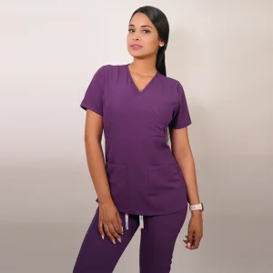DELANTAL ANTIFLUIDOS MUJER MORADO 2323