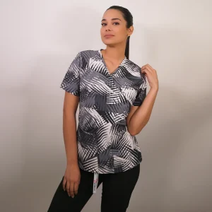 DELANTAL ANTIFLUIDO MUJER ESTAMPADO.2382 LIQUIDACION