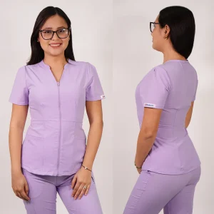 DELANTAL ANTIFLUIDO AZALEA PALO LILA-18