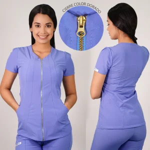 DELANTAL ANTIFLUIDO MODELO LIRIO CELESTE-3