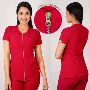 DELANTAL ANTIFLUIDO MODELO LIRIO ROJO-5