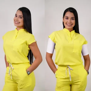 DELANTAL ANTIFLUIDO MODELO AMAPOLA AMARILLO-21