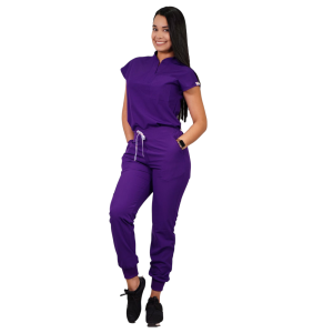 CONJUNTO ANTIFLUIDO AMAPOLA CON JOGGER MORADO OSCURO 999-4-A