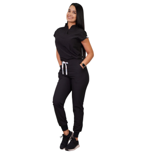 CONJUNTO ANTIFLUIDO AMAPOLA CON JOGGER NEGRO 999-8 AMP-8