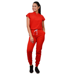 CONJUNTO ANTIFLUIDO AMAPOLA CON JOGGER ROJO 999-5 AMP-5