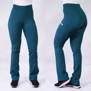 Pantalon flexxy verde petroleo