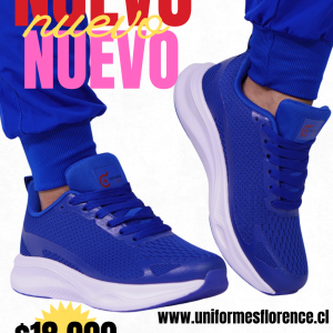 Zapatilla azul rey ripholia