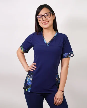 Delantal mujer tela elasticado estampado 101-3