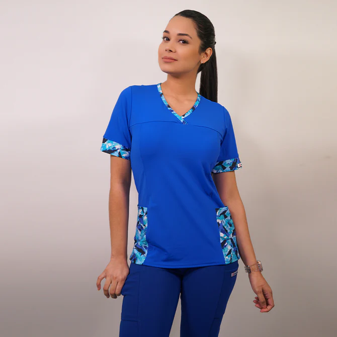 Delantal mujer elasticado con aplicacion 102-2