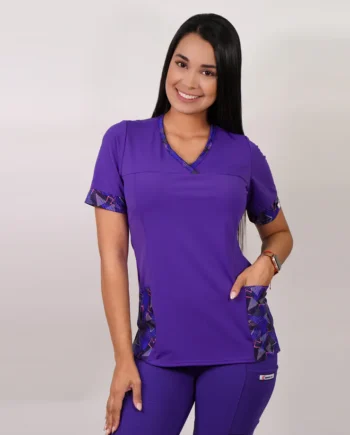 Delantal mujer elasticado estampado 104-2