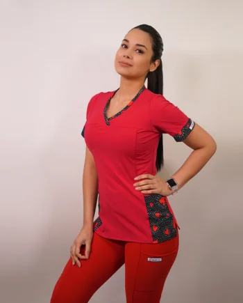 Delantal mujer elasticado con aplicacion 105-1