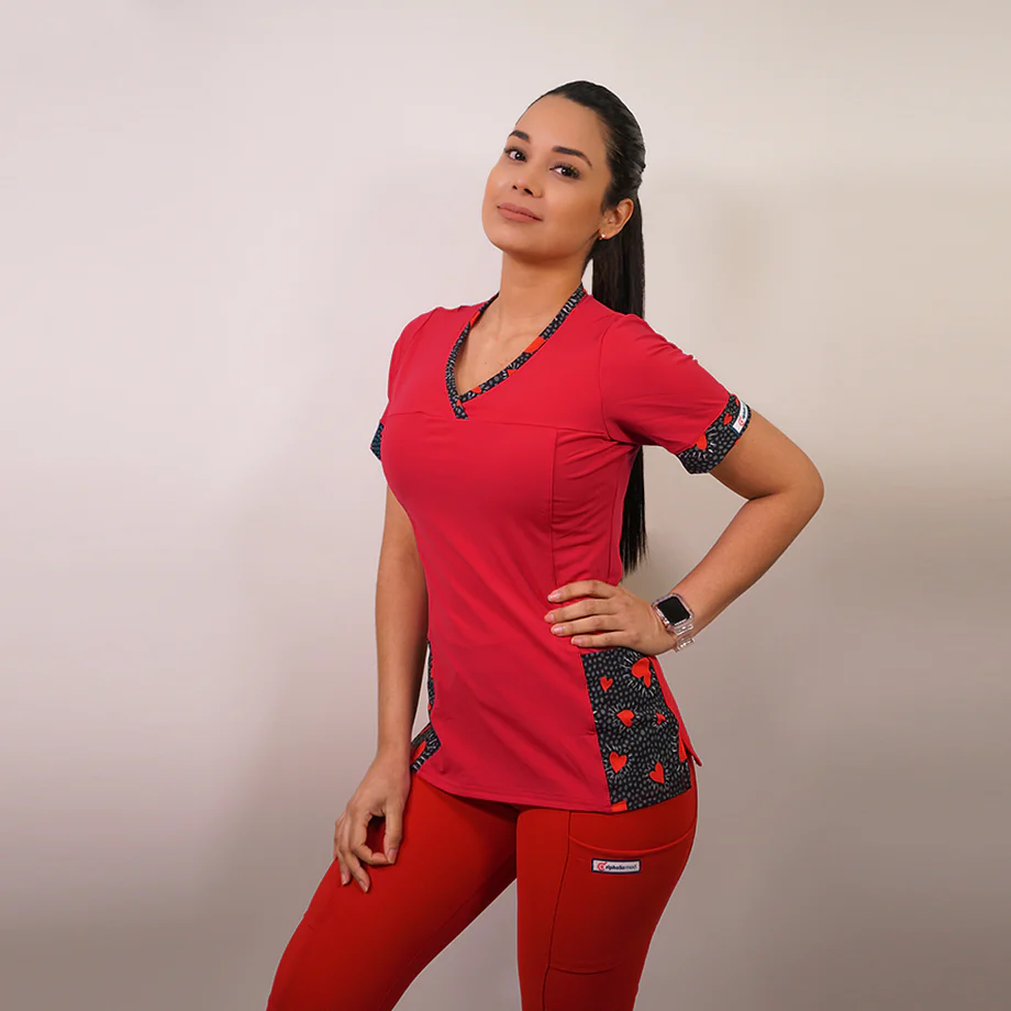 Delantal mujer elasticado con aplicacion 105-1