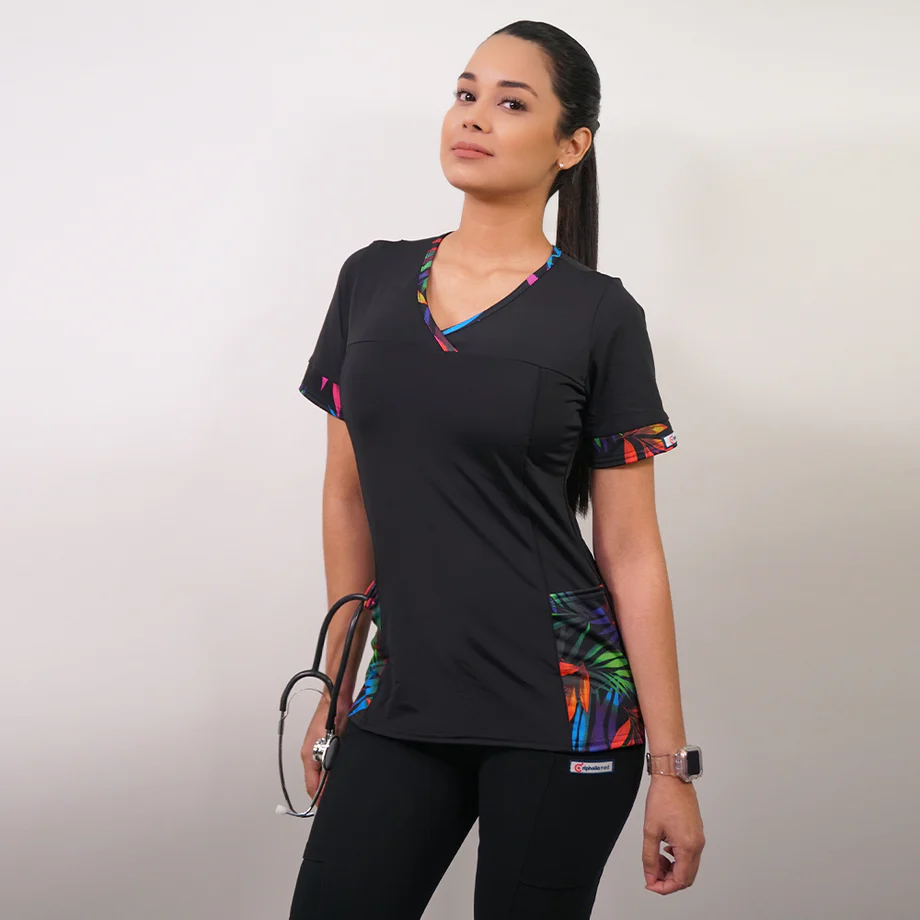 Delantal mujer tela elasticado estampado 108-2