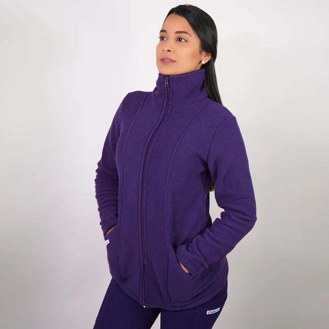Polerón mujer polar morado.200-4