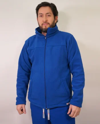 Polerón hombre micro polar azul rey