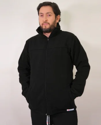 Polerón hombre micro polar negro