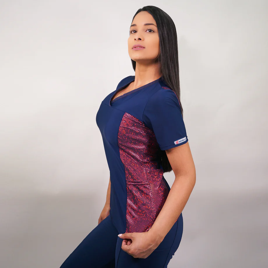 Delantal mujer elasticado azul marino c/a 2186 liquidacion
