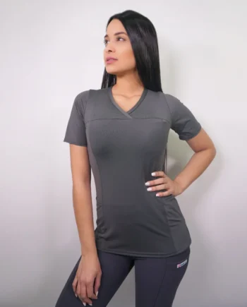 Delantal mujer elasticado gris 2292
