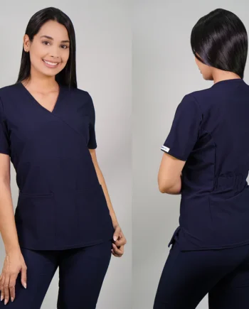 Delantal antifluidos mujer azul marino 2308