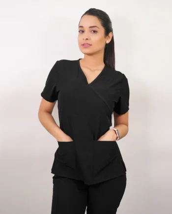 Delantal antifluidos mujer negro 2315