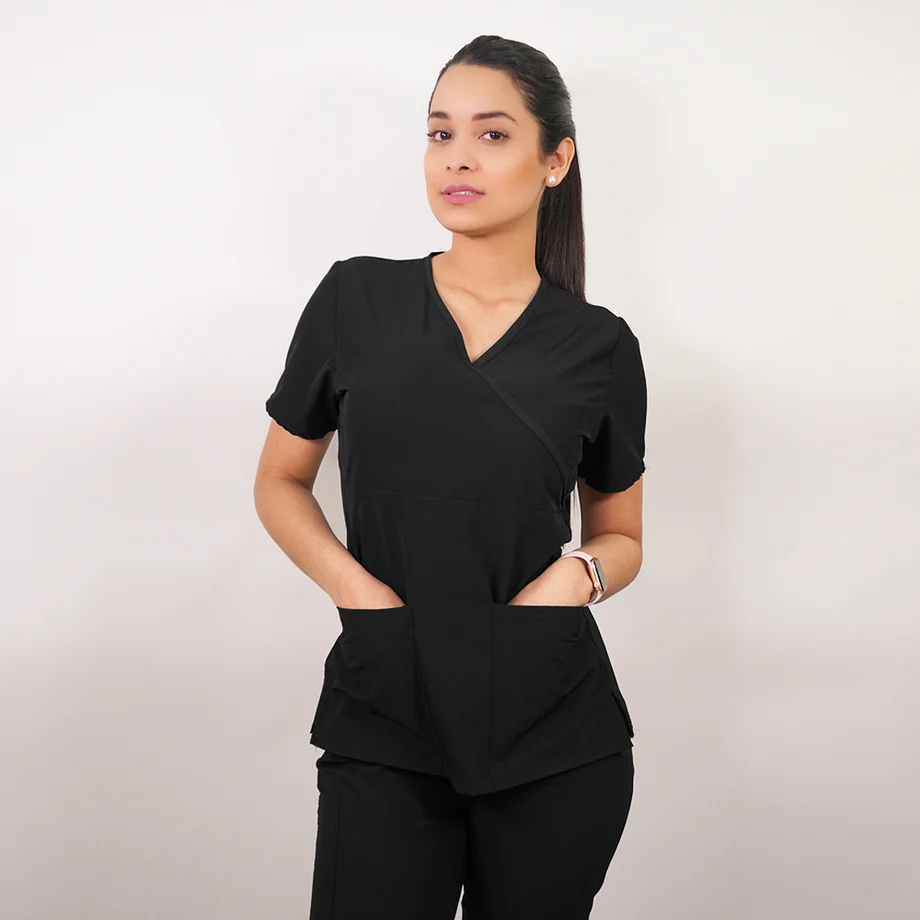 Delantal antifluidos mujer negro 2315