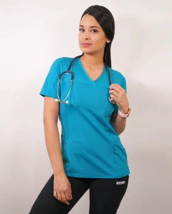 Delantal mujer elasticado estampado 2316