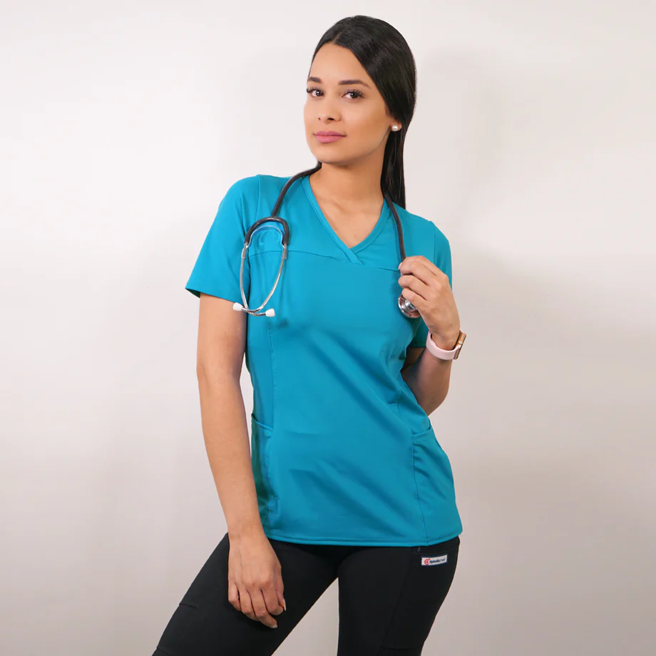 Delantal mujer elasticado estampado 2316