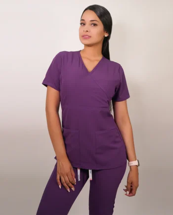 Delantal antifluidos mujer morado 2323