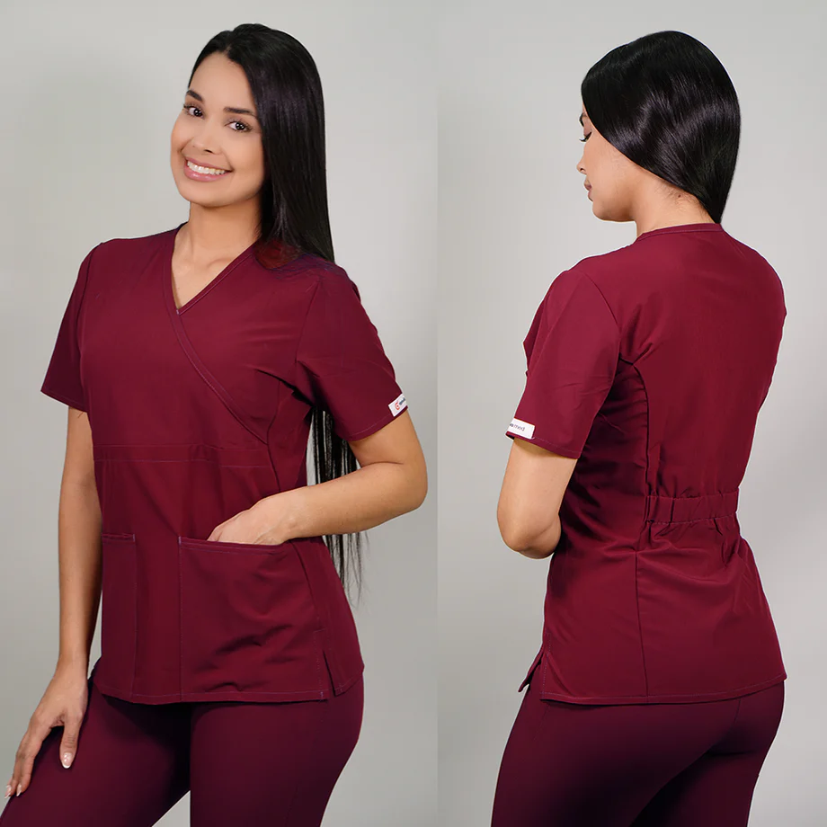 Delantal antifluidos mujer burdeo 2331