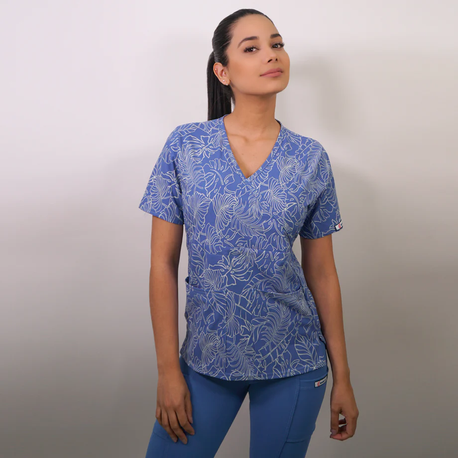 Delantal antifluido mujer estampado.2383 liquidacion