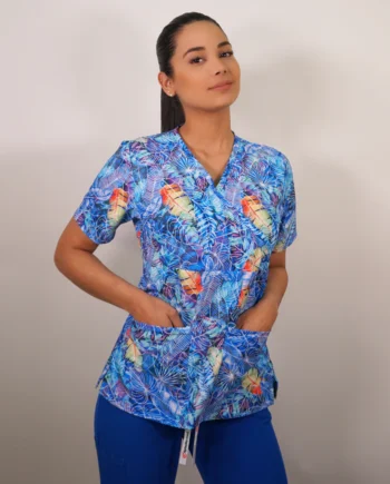 Delantal antifluido mujer estampado. 2390 liquidacion