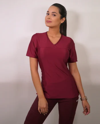 Delantal antifluidos mujer burdeo 2411