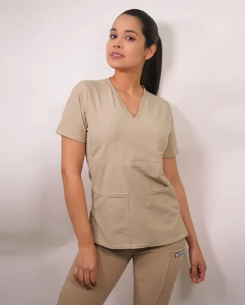 Delantal antifluidos mujer beige 2452
