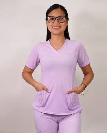 Delantal mujer elasticado estampado 2489