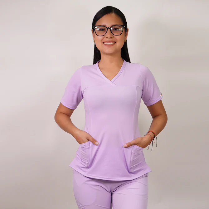 Delantal mujer elasticado estampado 2489