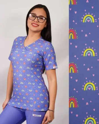 Delantal mujer elasticado arcoiris 2500