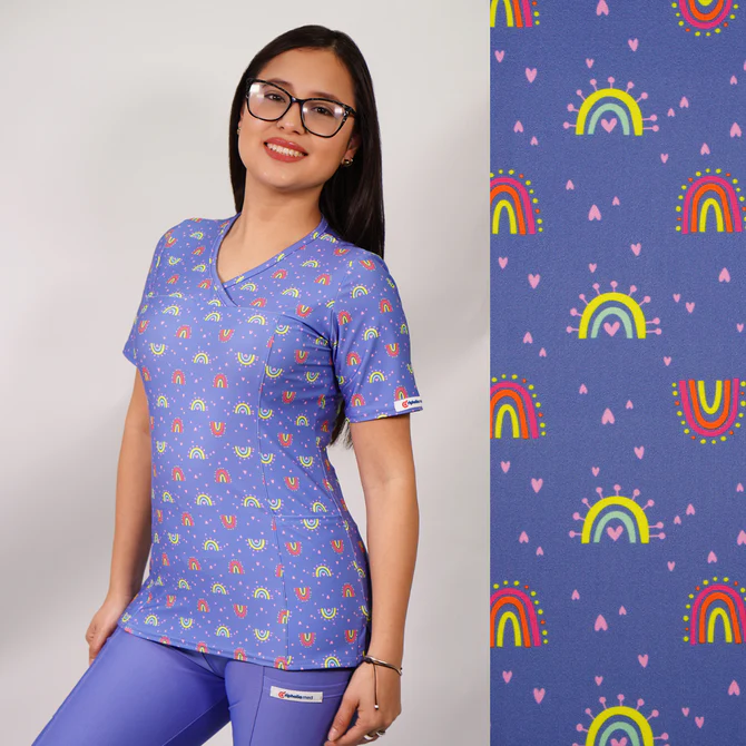 Delantal mujer elasticado arcoiris 2500