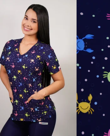 Delantal mujer elasticado cangrejos 2509