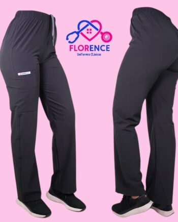 Pantalon antifluido recto hombre gris acero