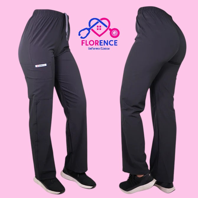 Pantalon antifluido recto hombre gris acero