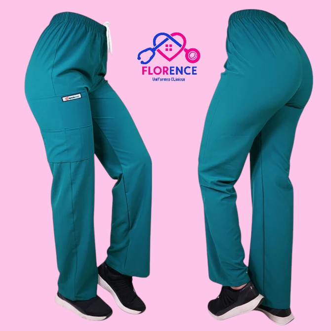 Pantalon antifluido recto hombre turquesa