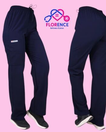 Pantalon antifluido recto hombre azul marino
