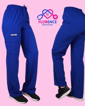 Pantalon antifluido recto hombre azul rey (unisex)